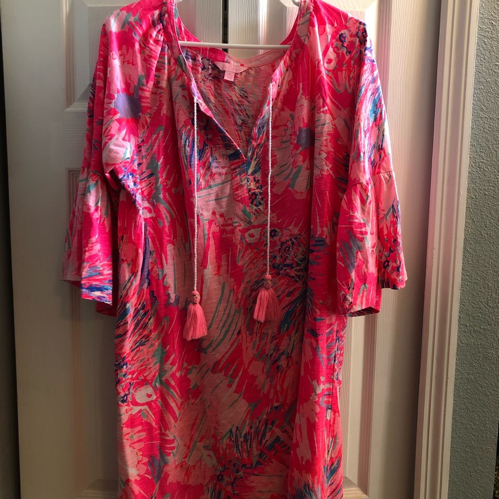 Lilly Pulitzer Beach Cover-up Tunic Dress XL 14 16